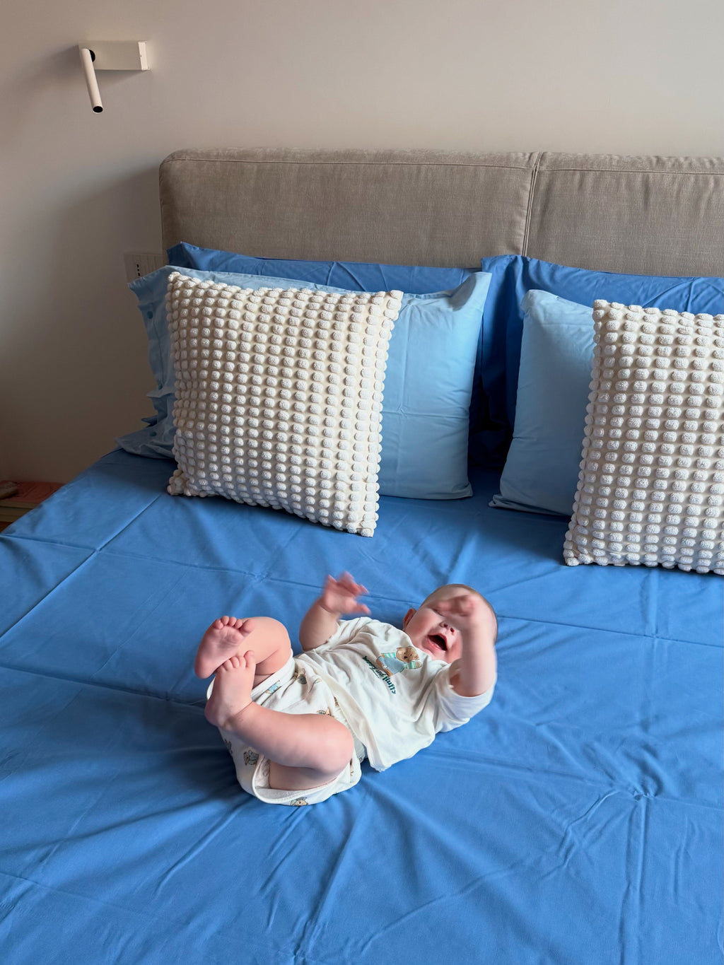 Completo letto tinta unita NAVY - personalizzabile