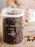Barattolo in vetro borosilicato CI VUOLE UN CAFFE'