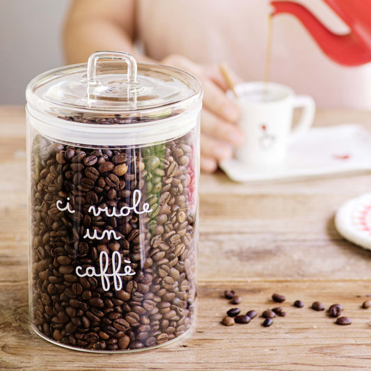 Barattolo in vetro borosilicato CI VUOLE UN CAFFE'