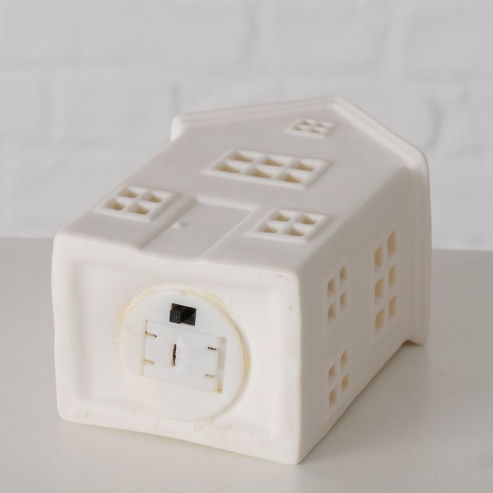 Casetta porcellana LYKKA Home con luce a Led - 2 misure