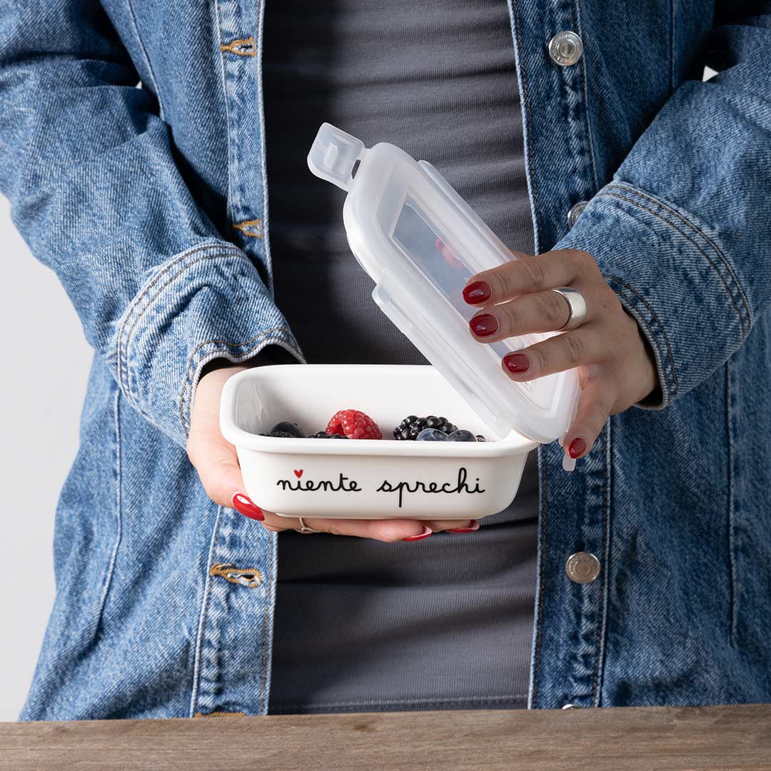 Contenitore in gres NIENTE SPRECHI - tg. S