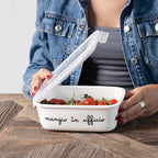 Contenitore in gres MANGIO IN UFFICIO - tg. L