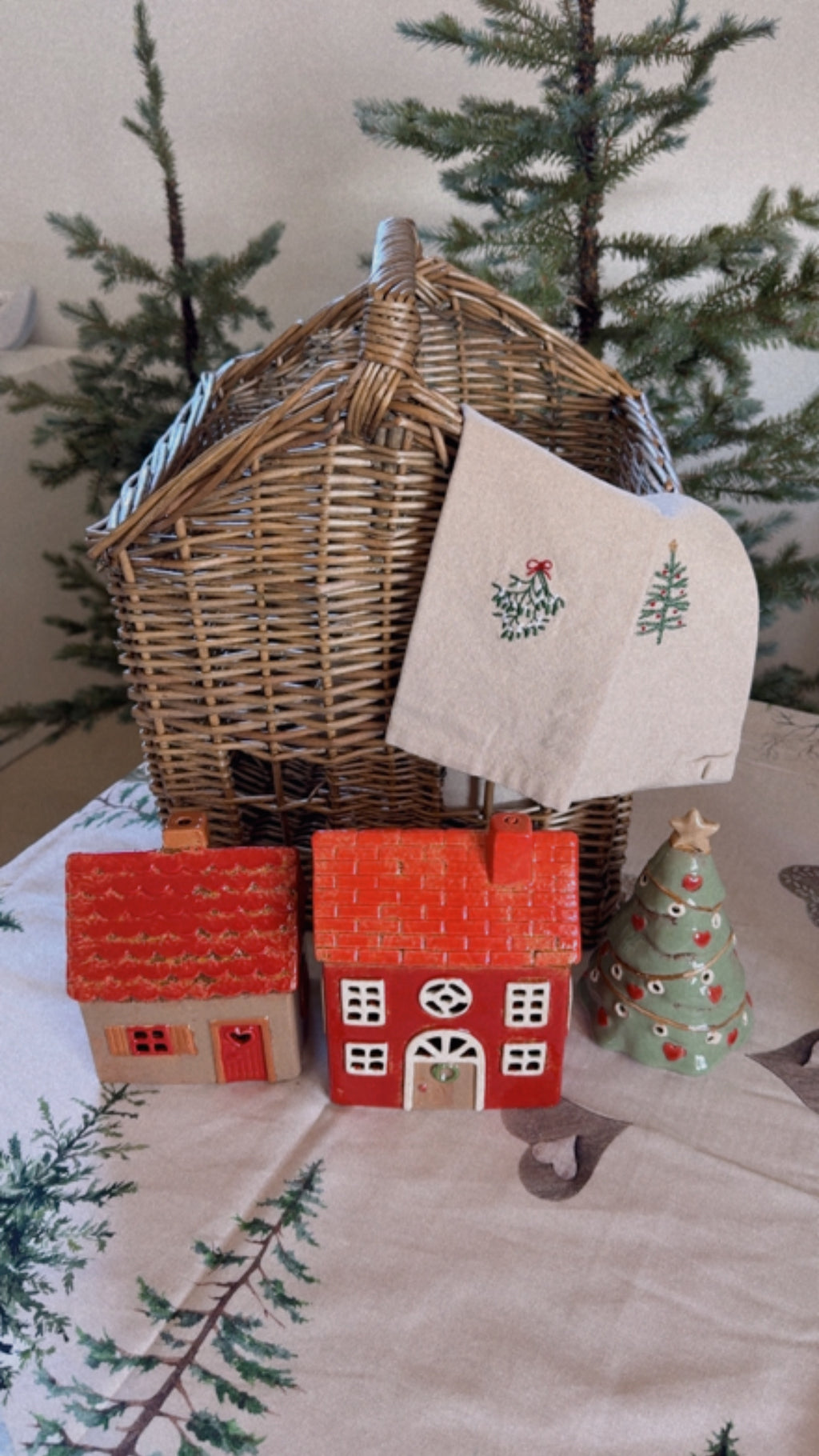 Tovaglioli FESTIVITY con ricamo - 2 varianti