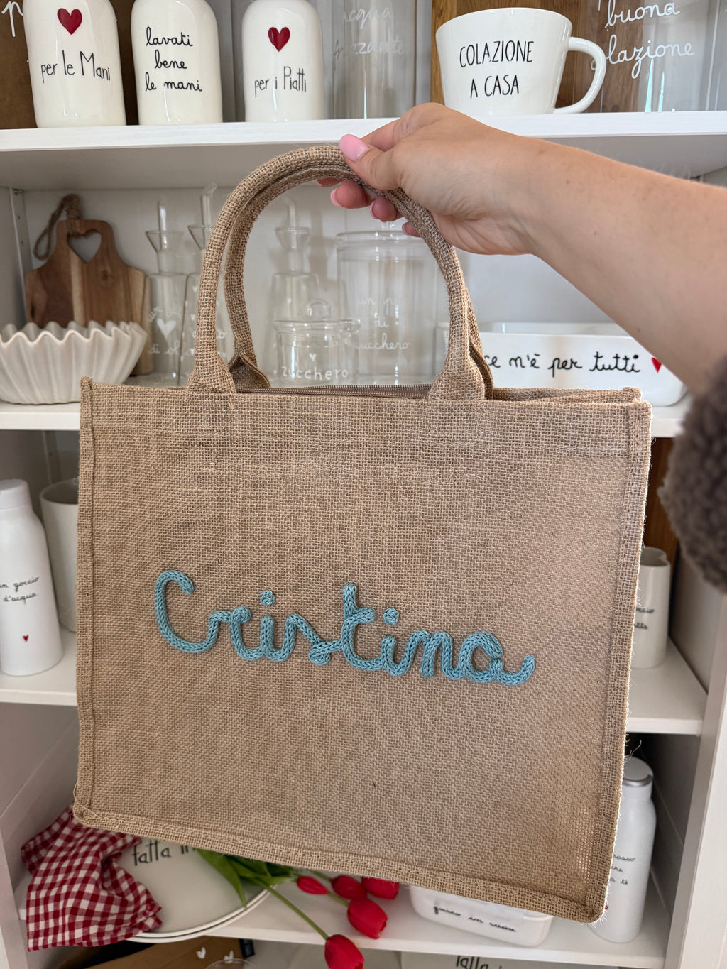 Borsa Juta CLASSIC 🐚 da personalizzare