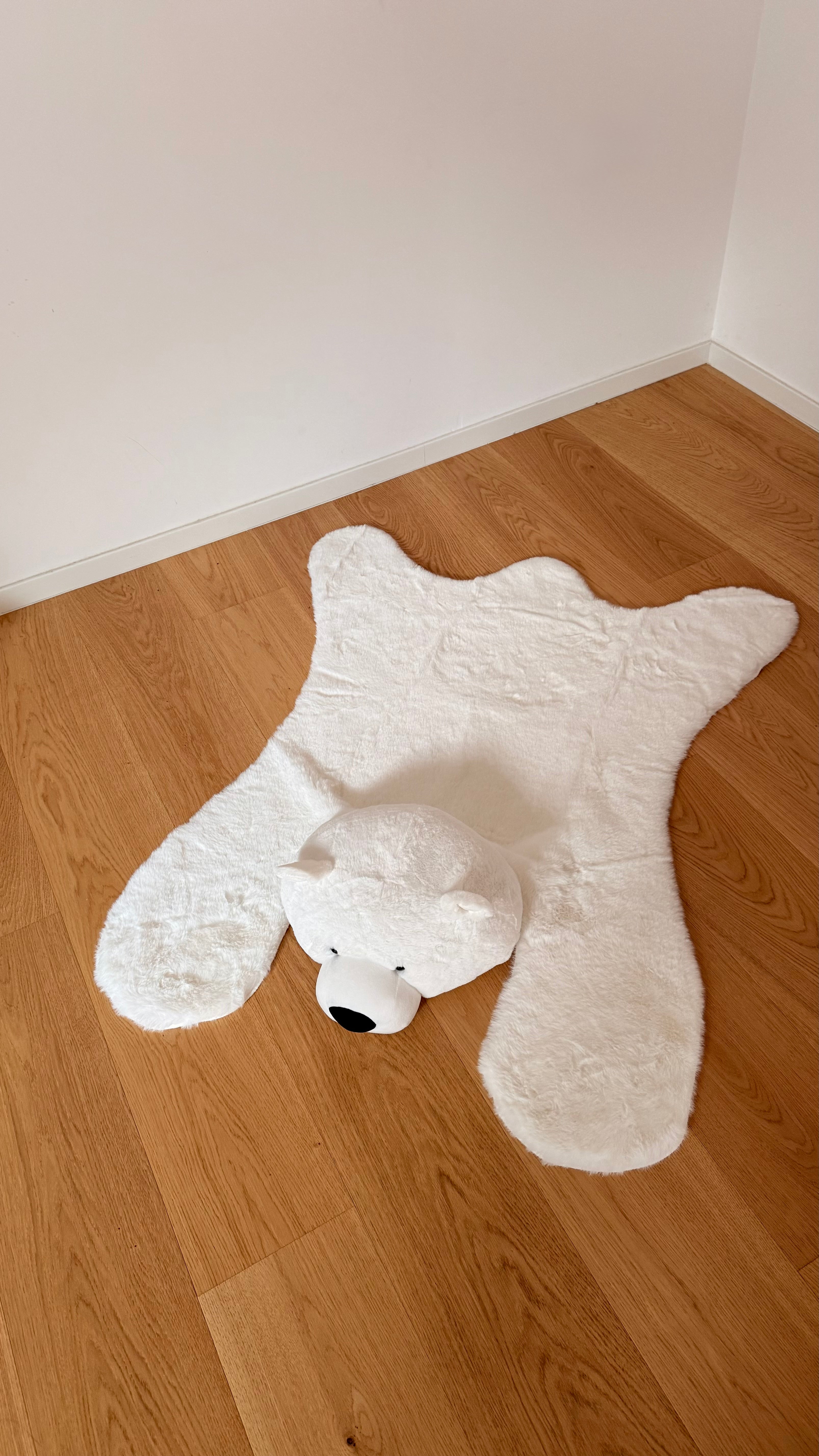 Maxi tappeto POLAR BEAR - ecopelliccia bianco