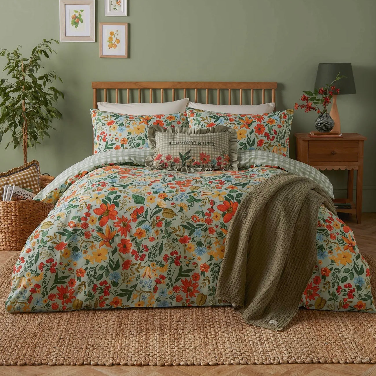 Set Copripiumino matrimoniale BLOOM double face