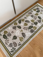 Tappeto FOGLIE 100% cotone in 2 misure