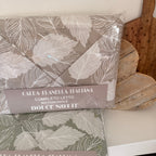 Completo letto NATURA matrimoniale in FLANELLA - 2 varianti colore