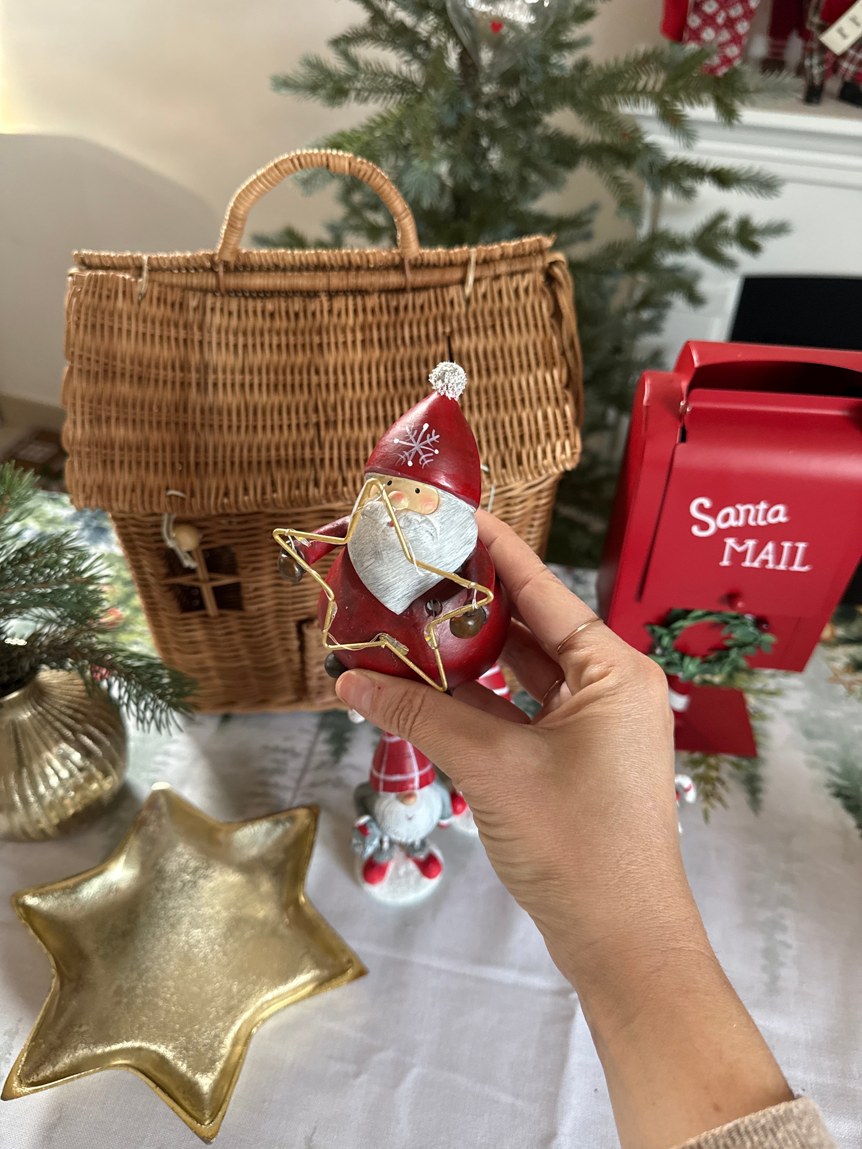 BABBO con stella luminosa - in resina