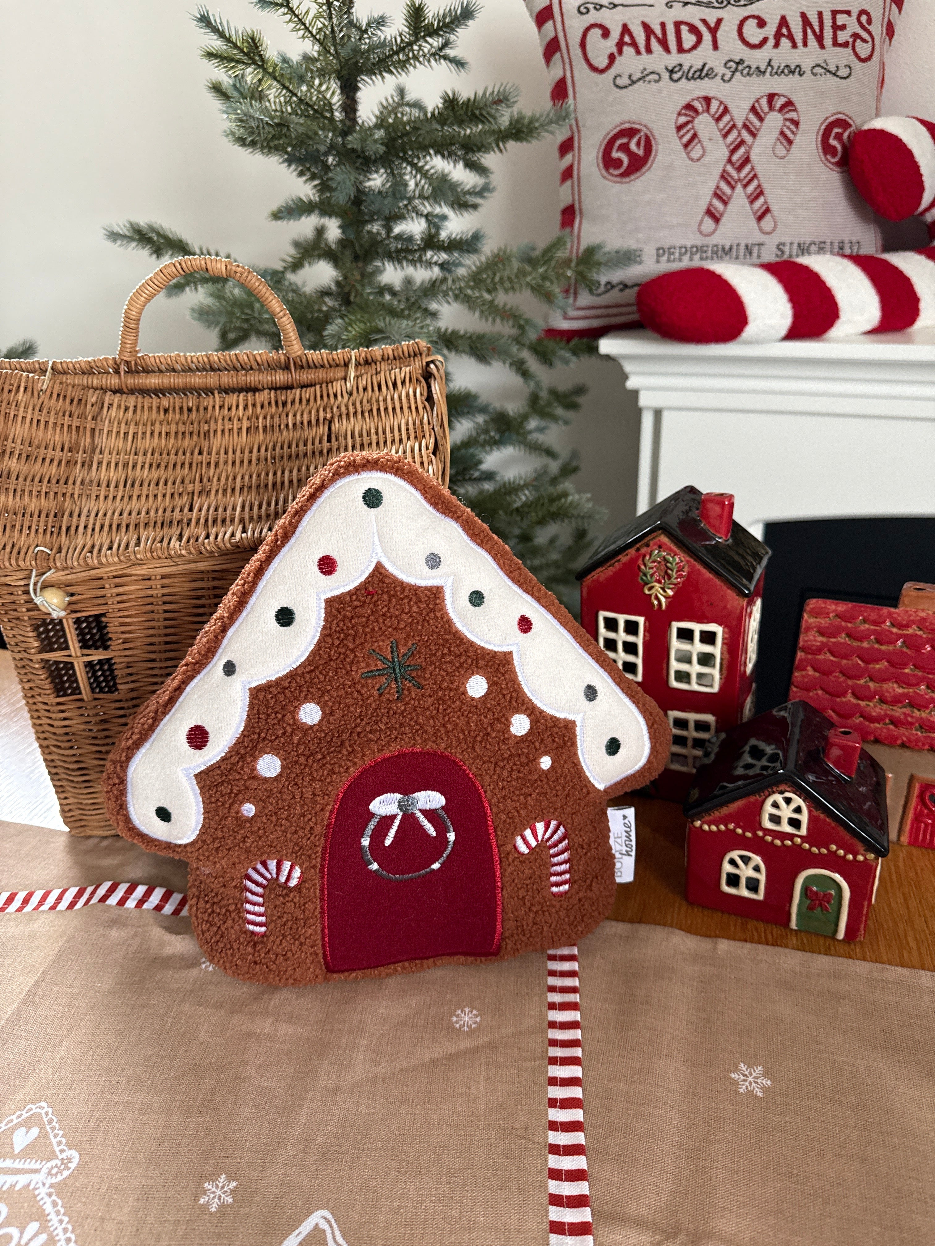 Casetta Gingerbread cuscino fermaporta