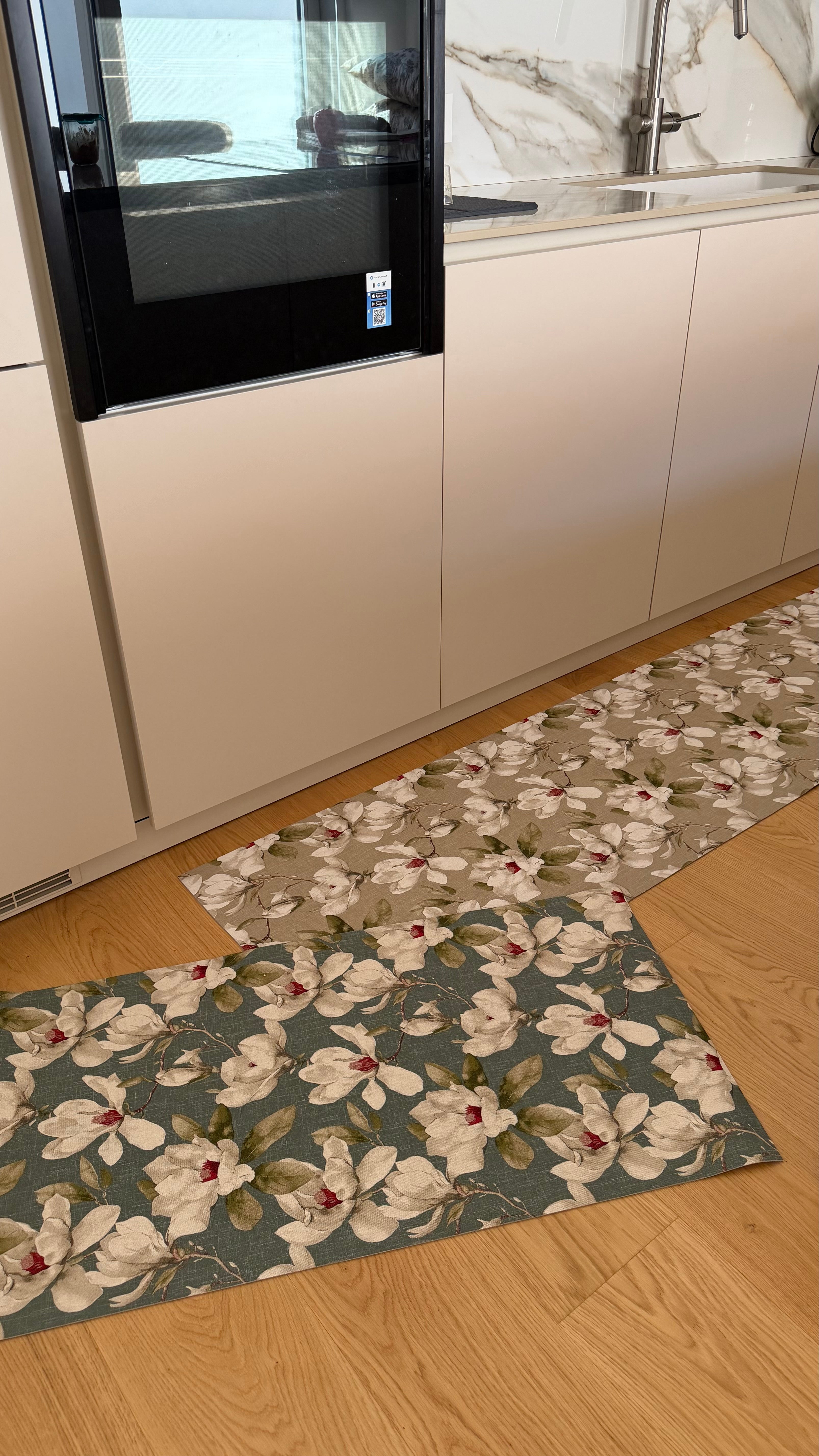 Passatoia MAGNOLIA in cotone e pvc - 2 varianti colore