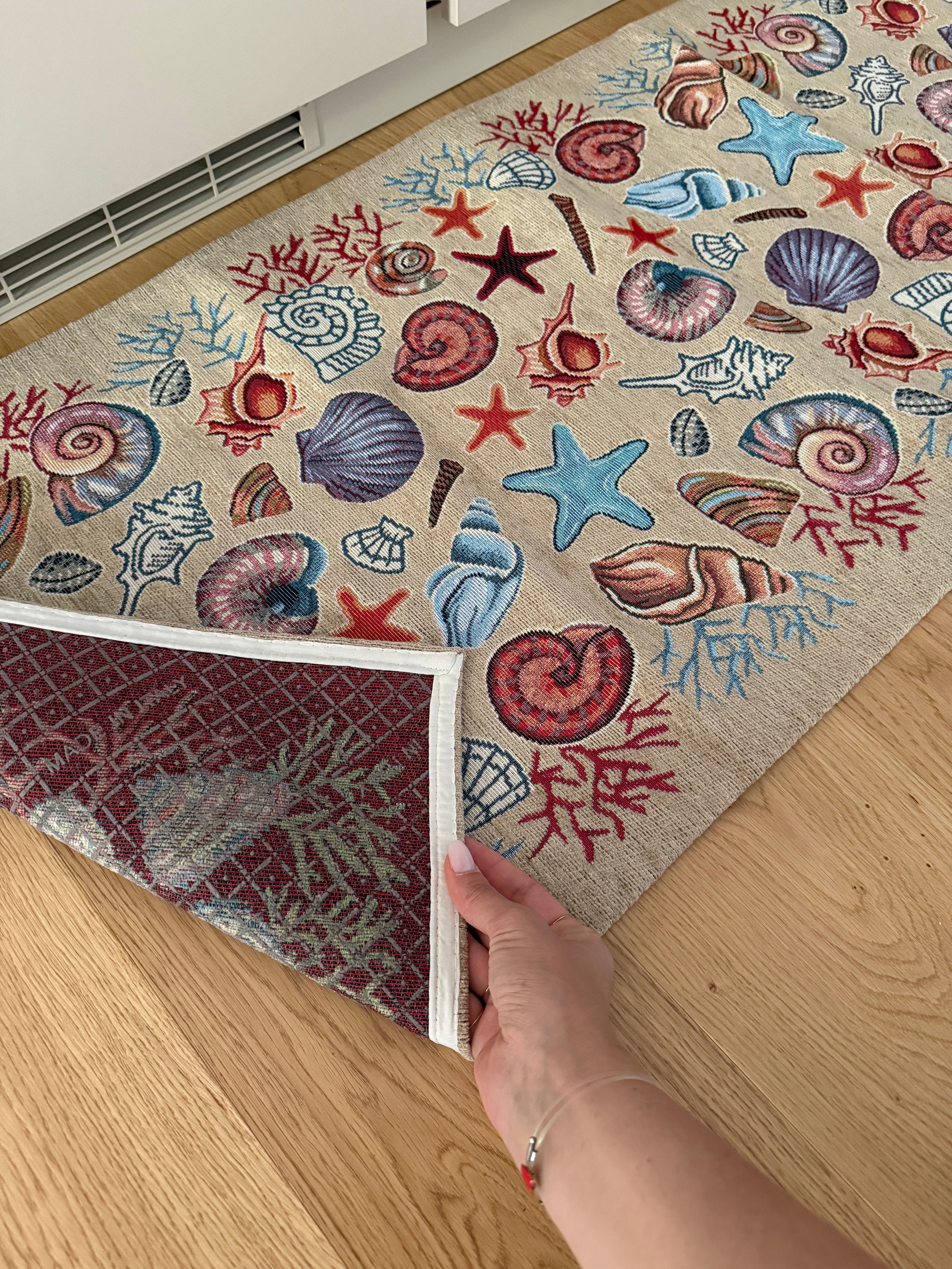 Tappeto passatoia in ciniglia MARE