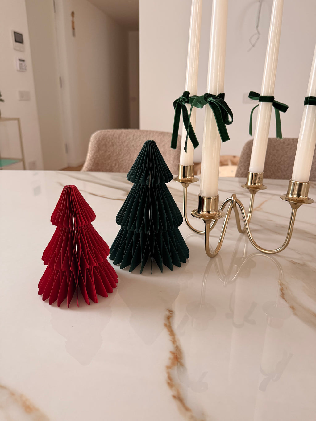 Coppia di alberelli origami