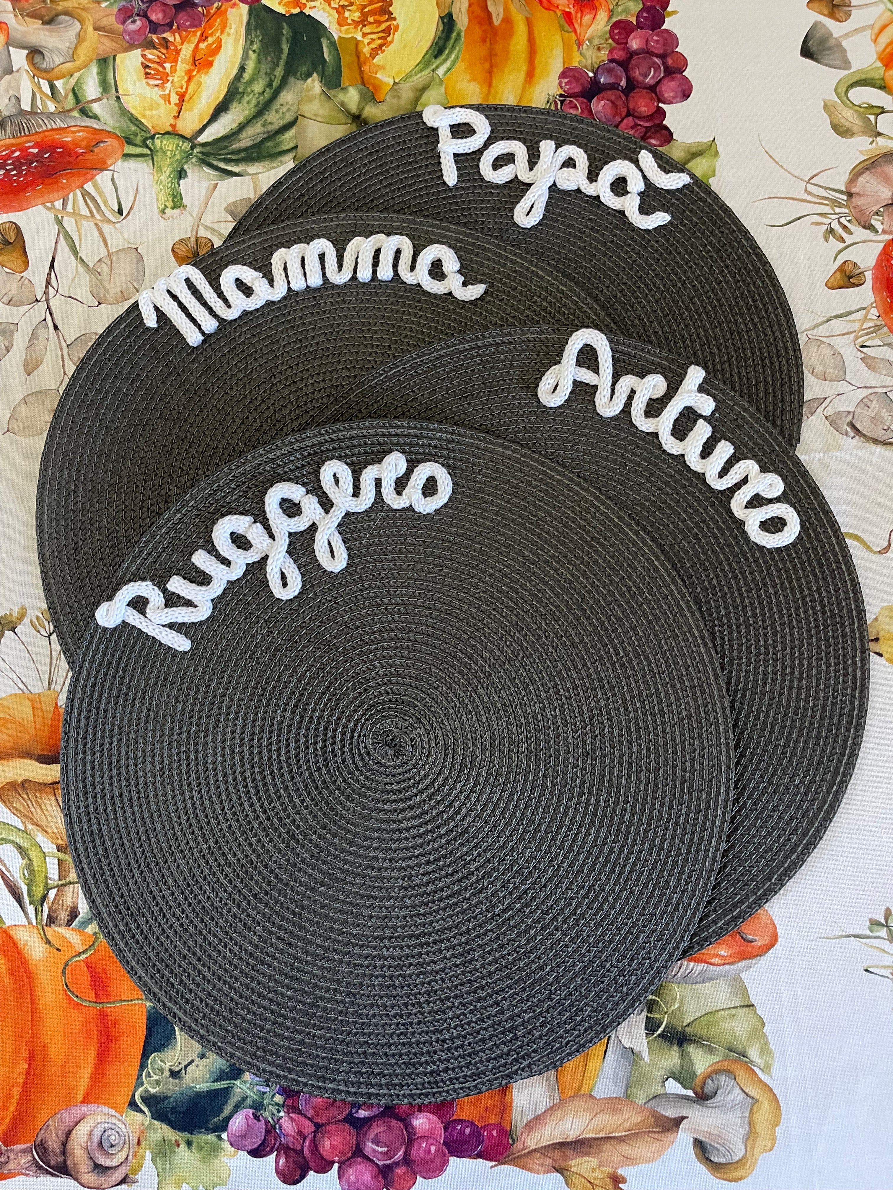 BEST SELLER ♡  Tovagliette americane Personalizzate ROTONDE