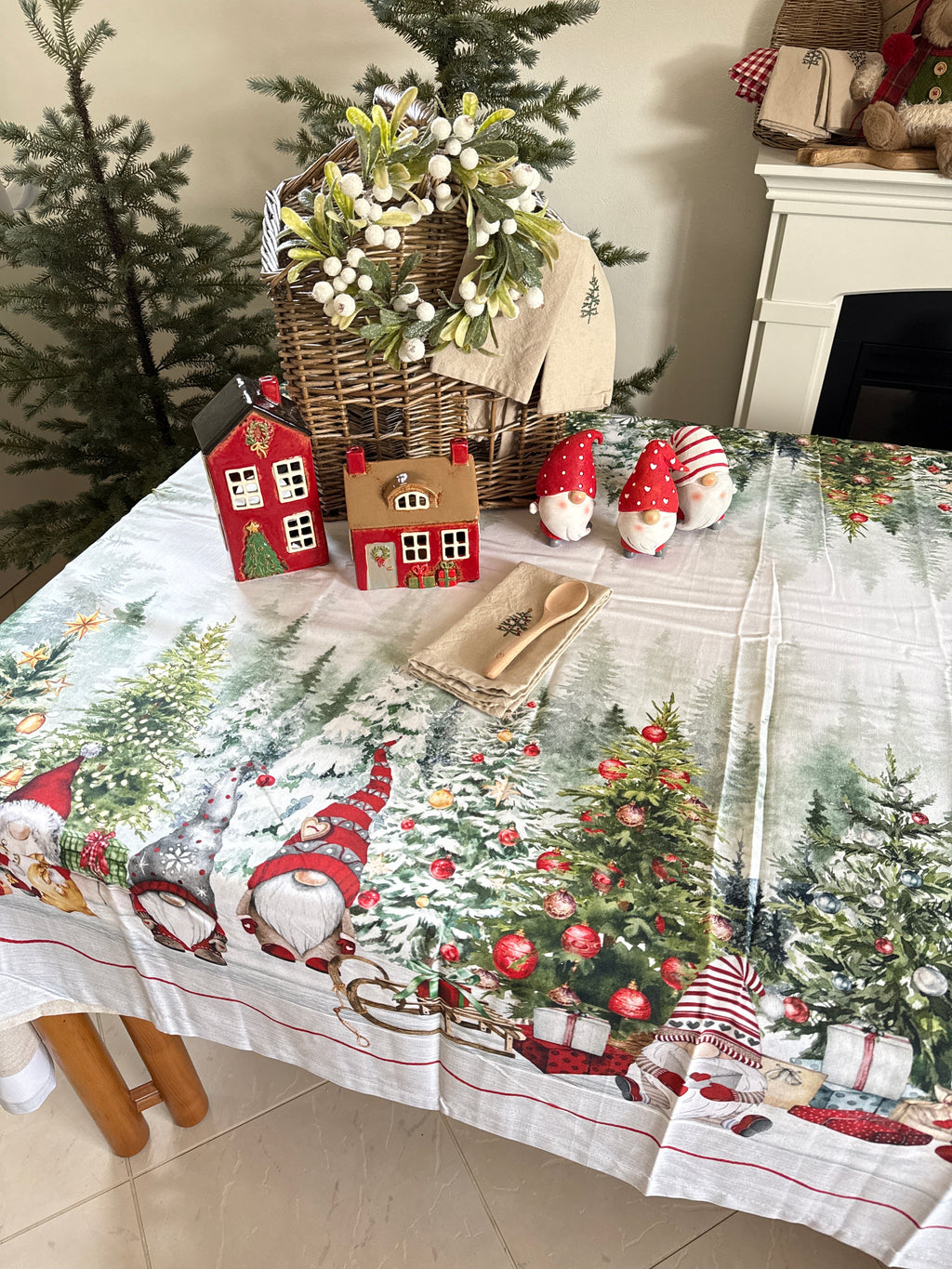 Tovaglia ELFI NEL BOSCO stampa digitale