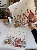 Cuscino CASETTE in gobelin con fili di lurex
