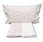 Completo letto VIOLETTE - 2 colori rosa/azzurro