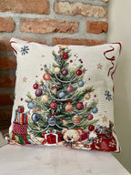 Cuscino XMAS TREE in gobelin con fili in lurex