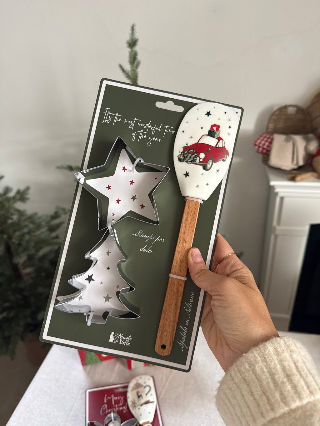 Spatoline MERRY XMAS + 2 STAMPINI DOLCI da personalizzare