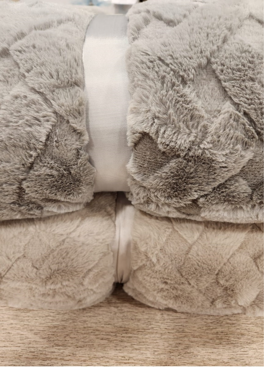 Coperta singola MARLENE Ecopelliccia Jacquard