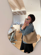 Bag NIZZA in rafia BEIGE