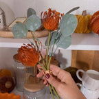 Bouquet fiori e boccioli arancio