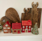 Casette portatealight RED XMAS in ceramica