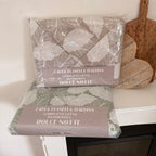 Completo letto NATURA matrimoniale in FLANELLA - 2 varianti colore