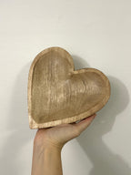 Vassoio/svuotatasche CUORE in legno