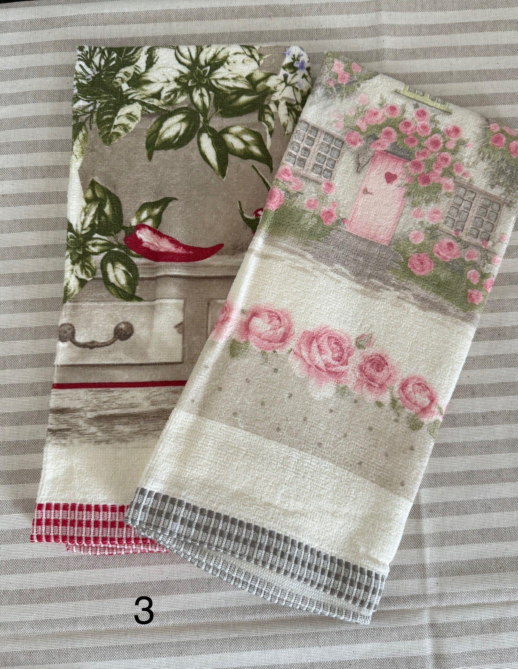 Set 2 STROFINACCI in spugna MAISON - 3 varianti