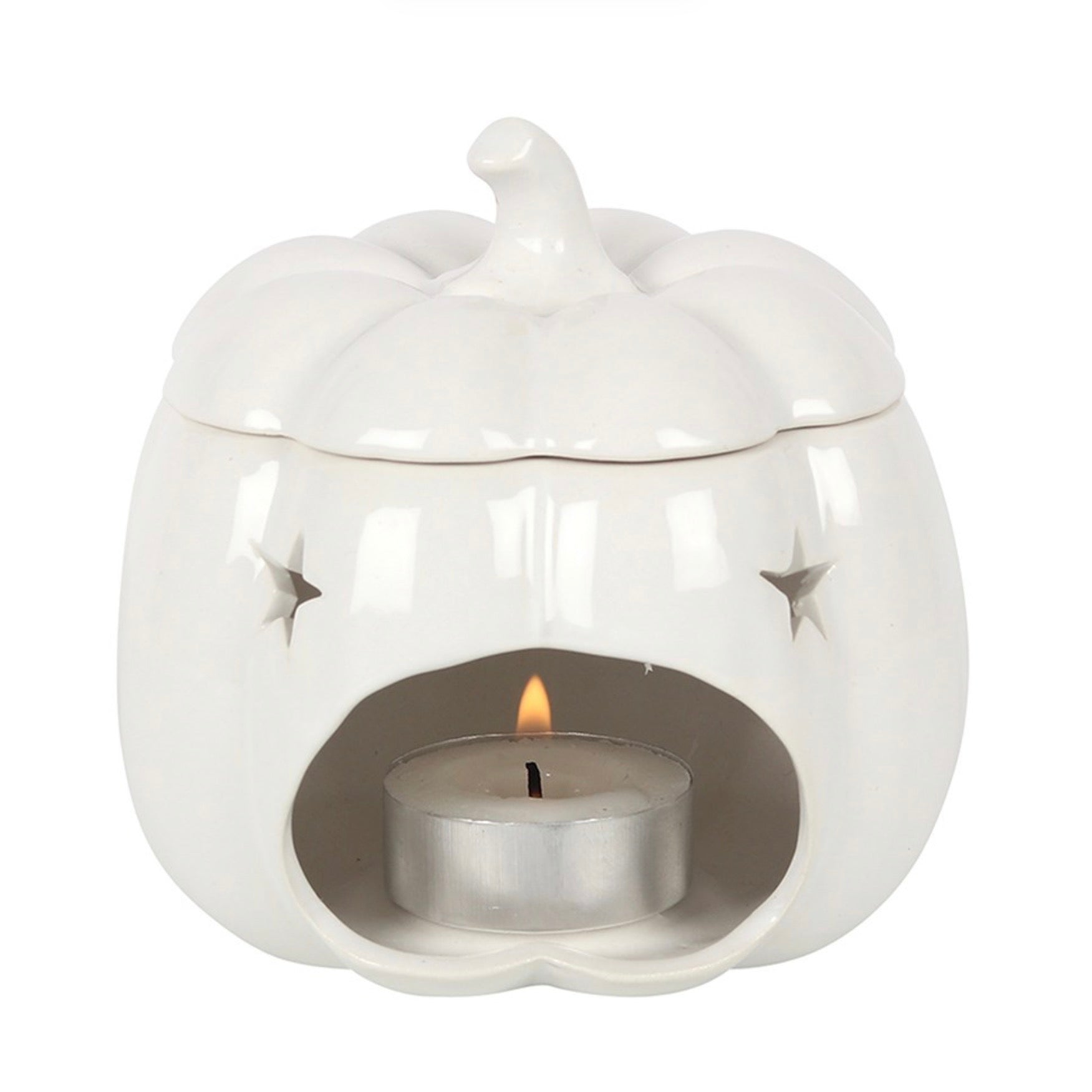 Bruciatore oli profumati / cera di soia ZUCCA BIANCA