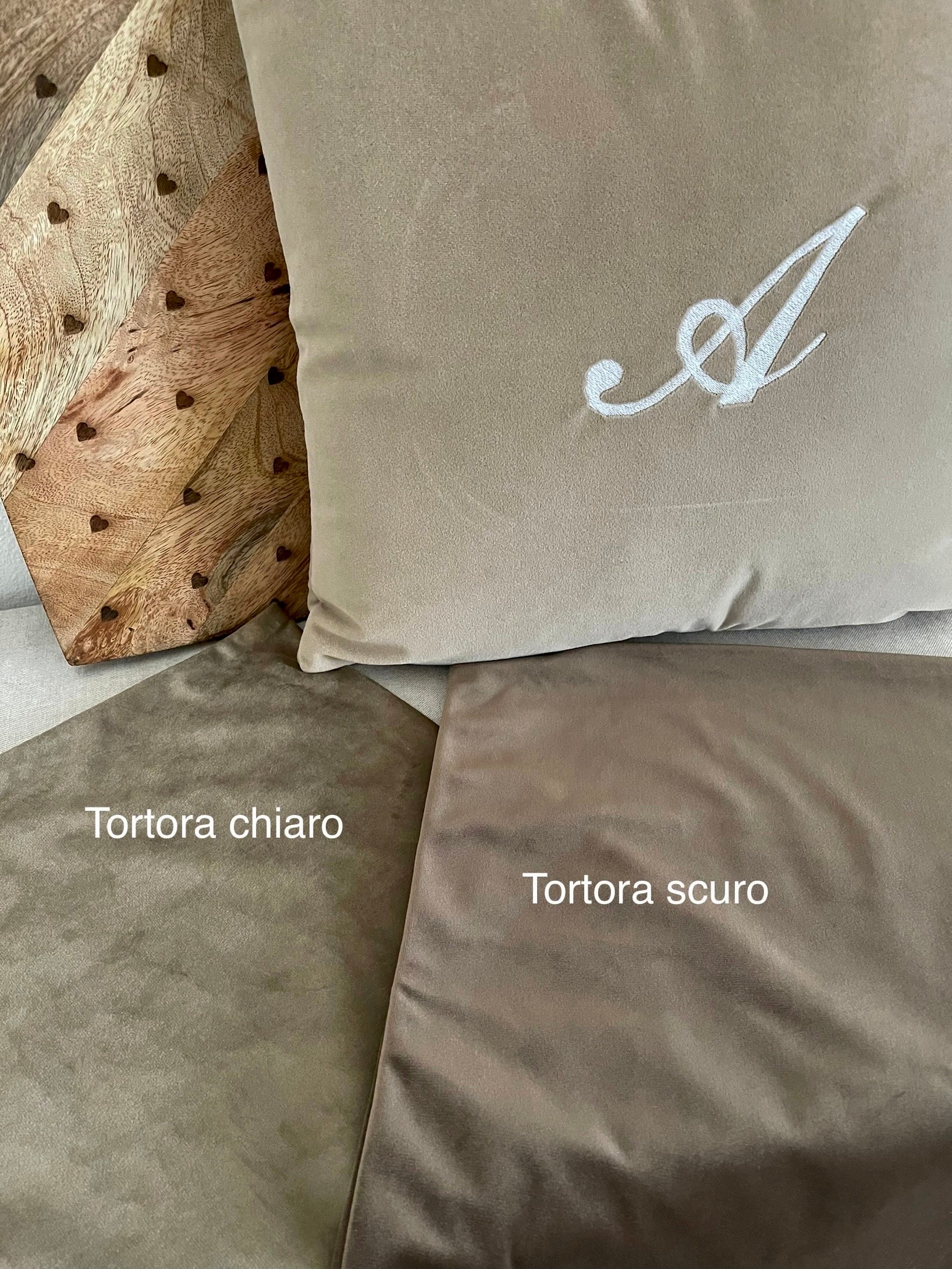 Cuscino MONOGRAM in velluto PERSONALIZZABILE