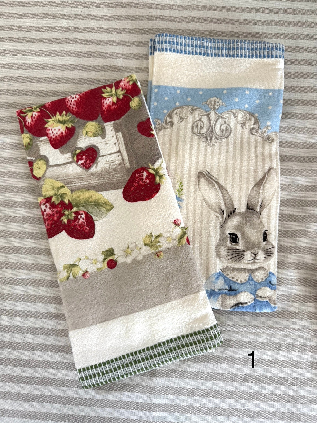 Set 2 STROFINACCI in spugna MAISON - 3 varianti