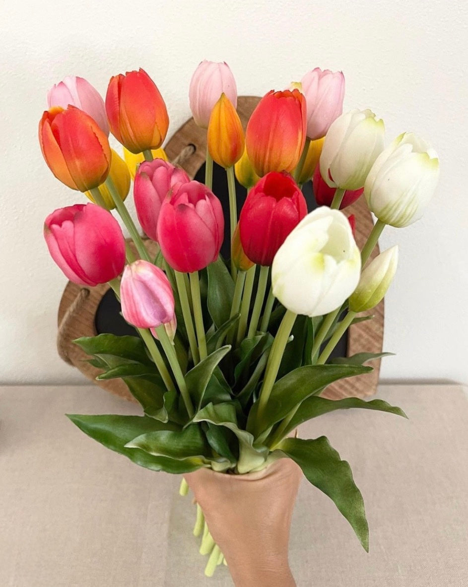 Mazzo TULIPANI 🌷 40cm - 8 varianti colore