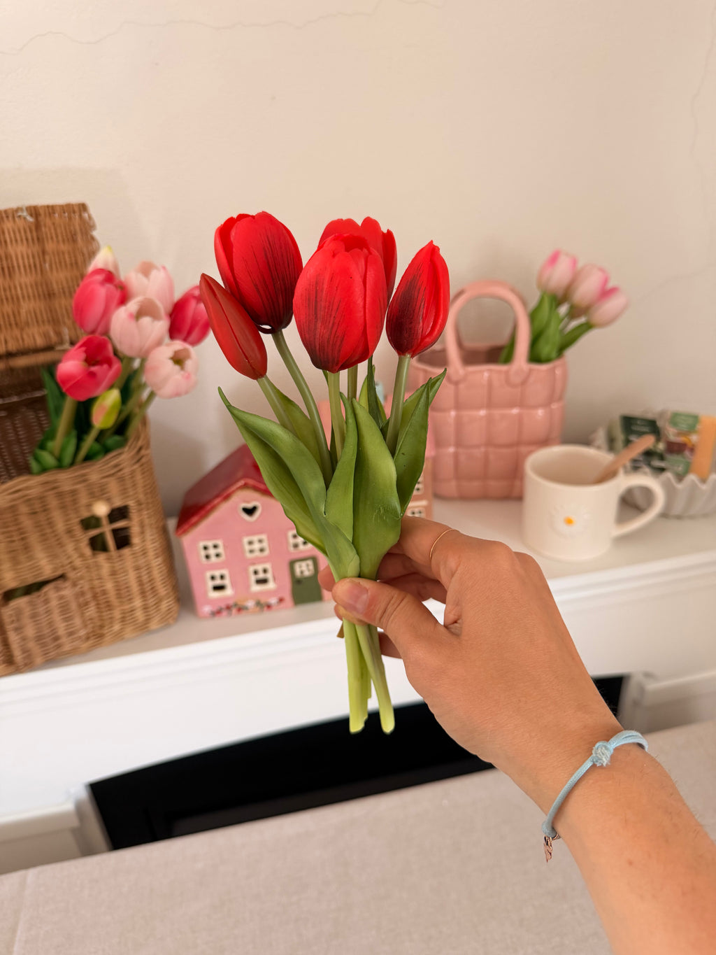 Mazzo mini TULIPANI🌷 25cm - 2 varianti colore