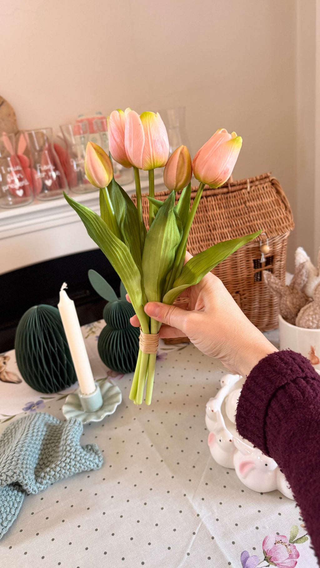 Mazzo TULIPANI 🌷 33cm - 4 varianti colore