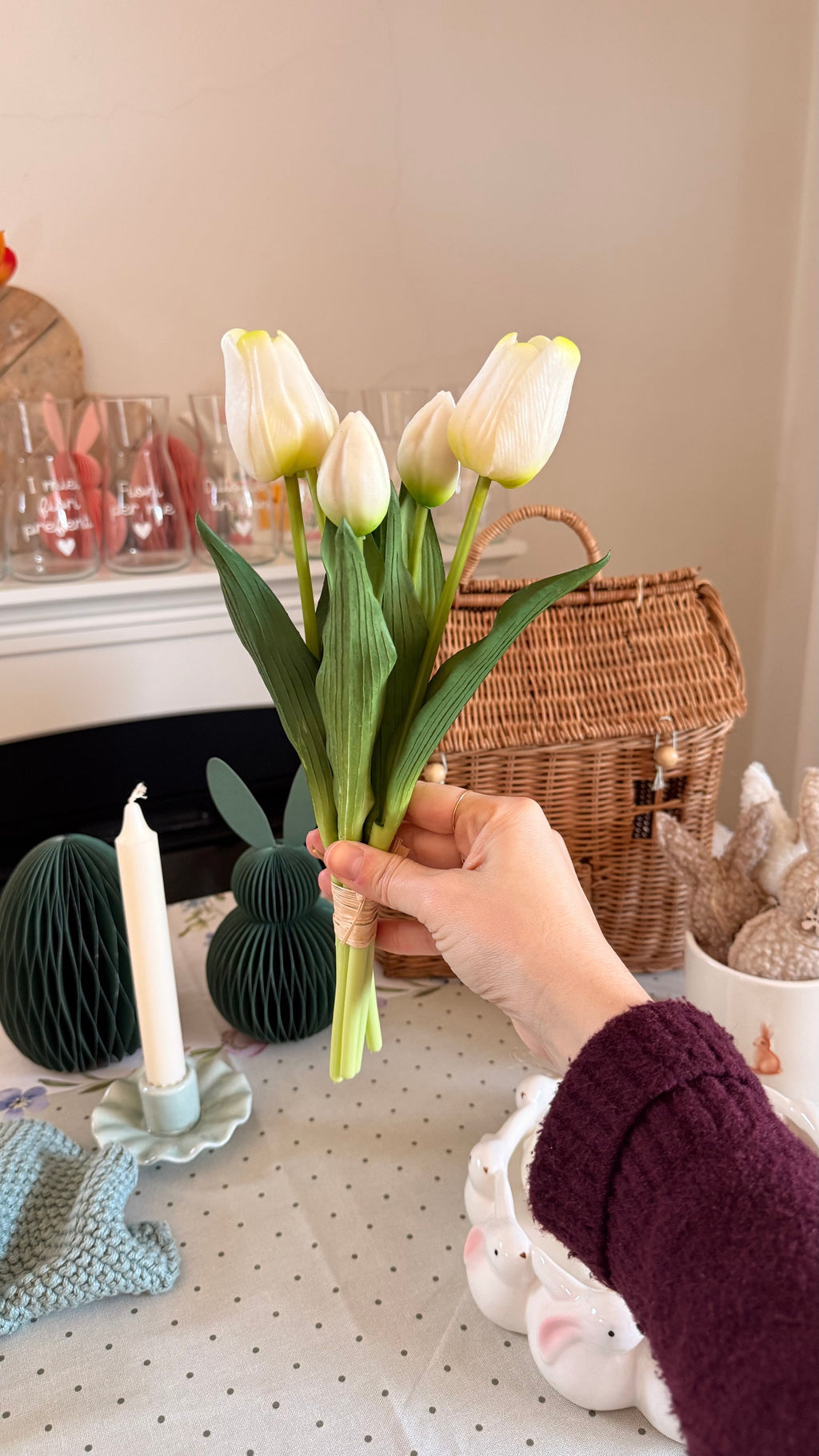 Mazzo TULIPANI 🌷 33cm - 4 varianti colore