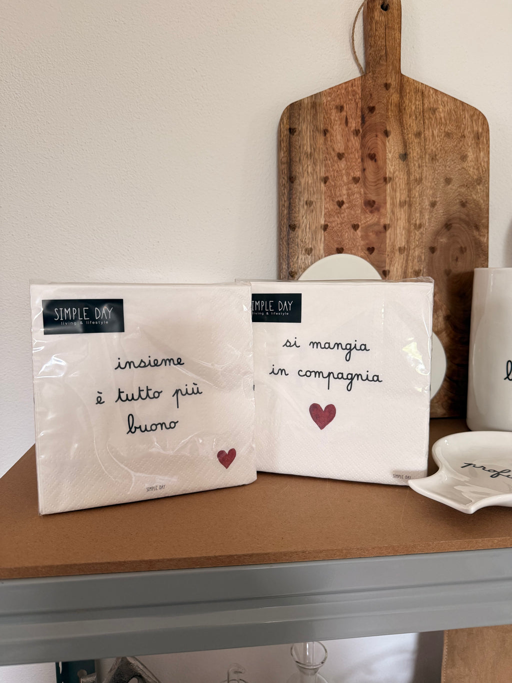 Tovaglioli di carta INSIEME TUTTO E' PIU' BUONO - SI MANGIA IN COMPAGNIA