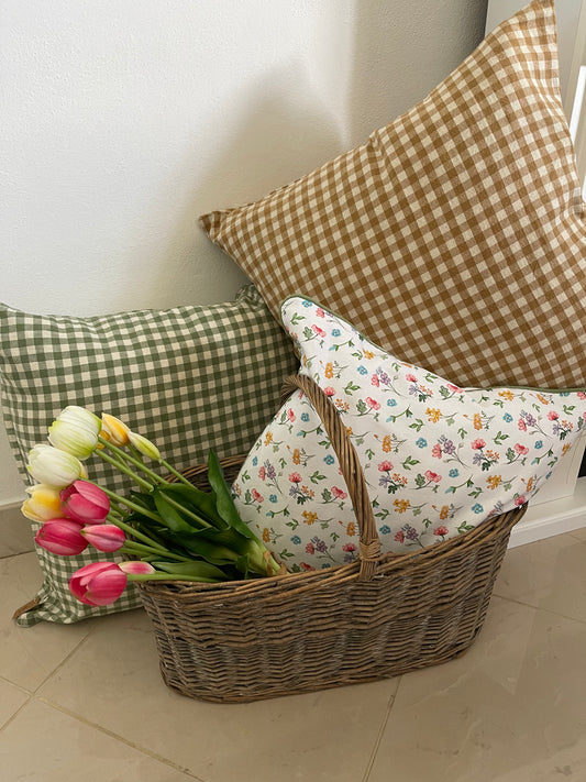 Cuscino Arredo VICHY - 2 Colori