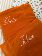 Coppia di federe 2 volani VERDI - personalizzabili