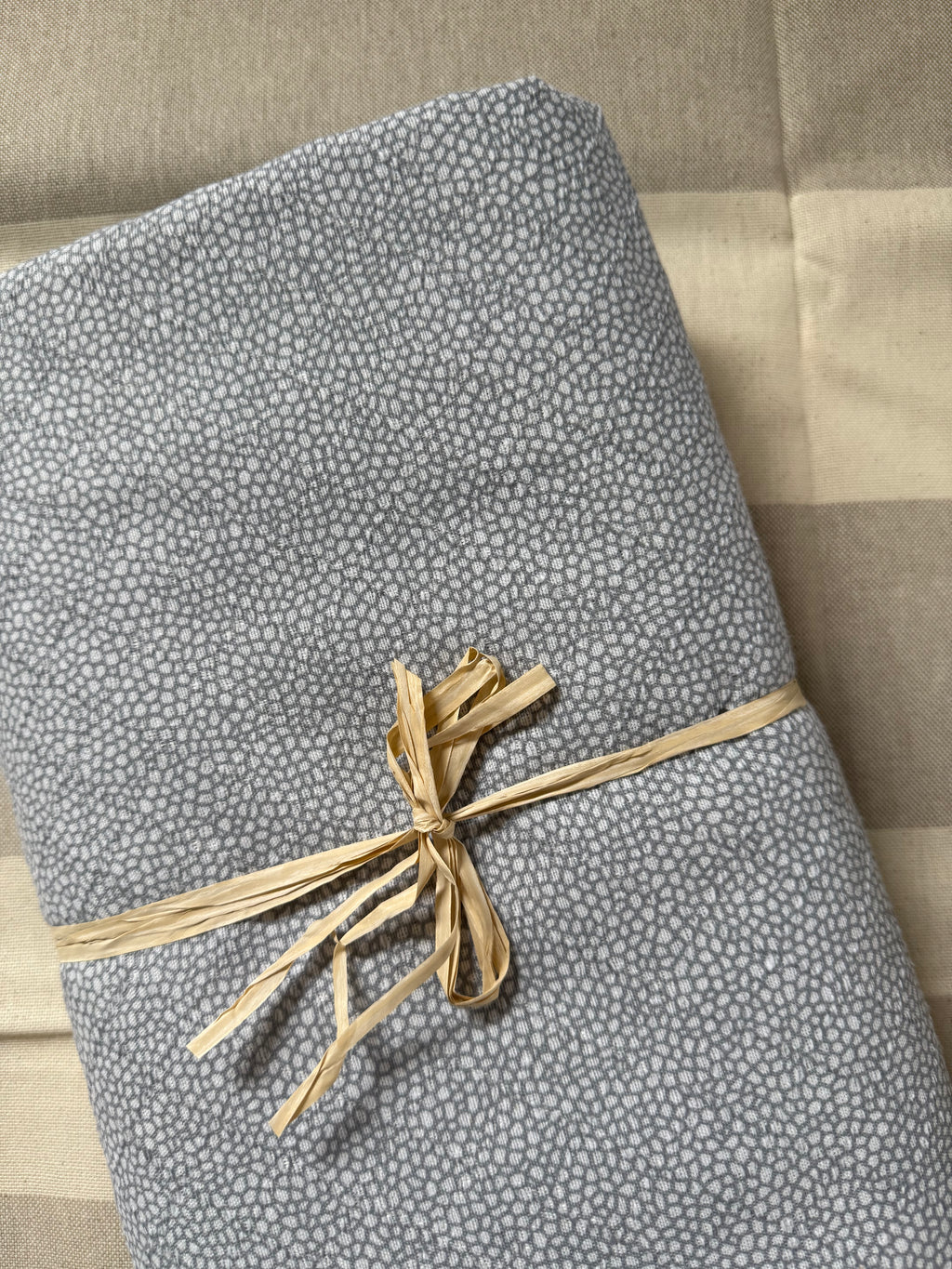 Telo arredo / Copriletto matrimoniale SIMIL BORBONESE in piquet di cotone