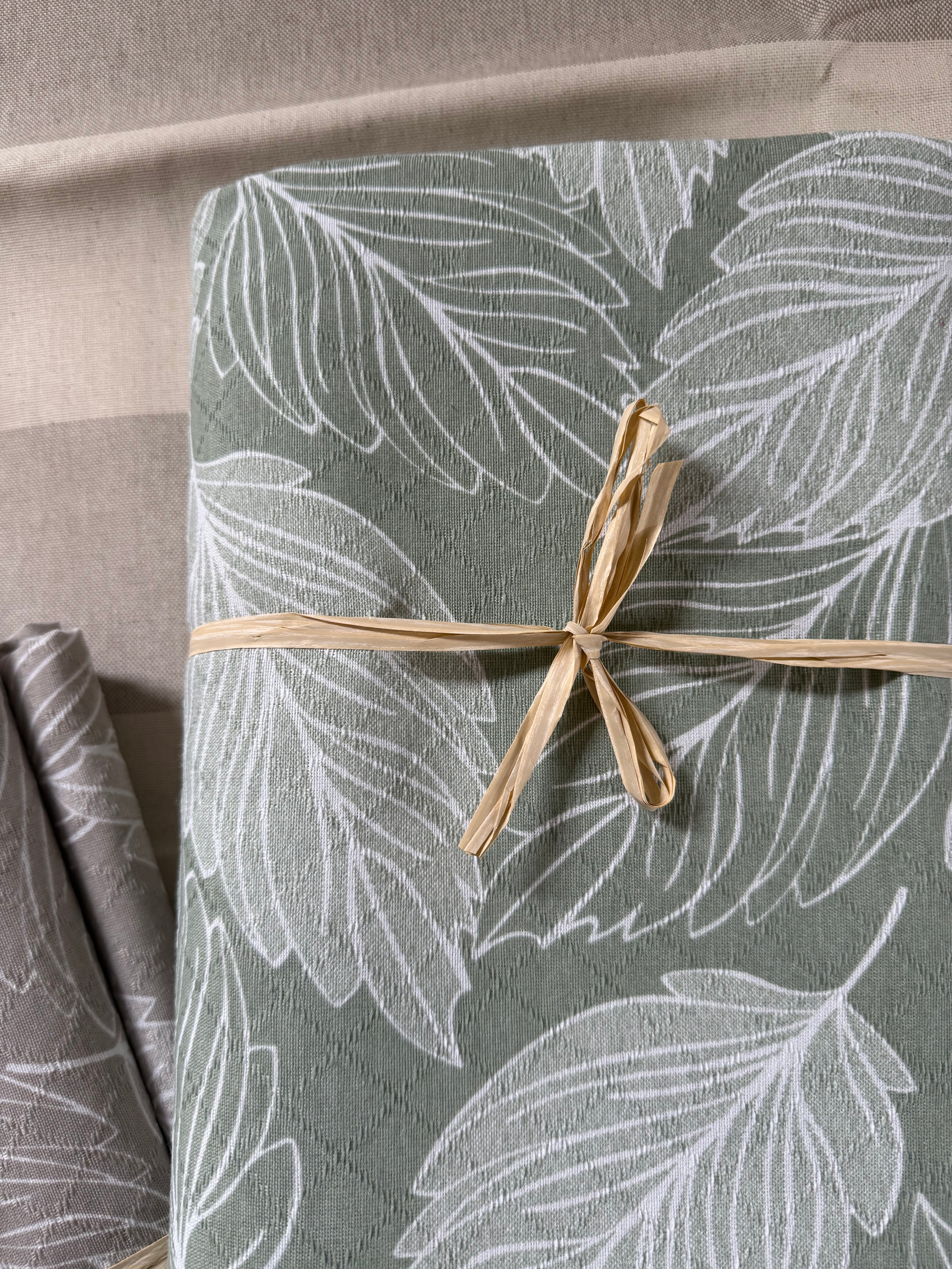 Telo arredo / Copriletto matrimoniale NATURA in piquet di cotone