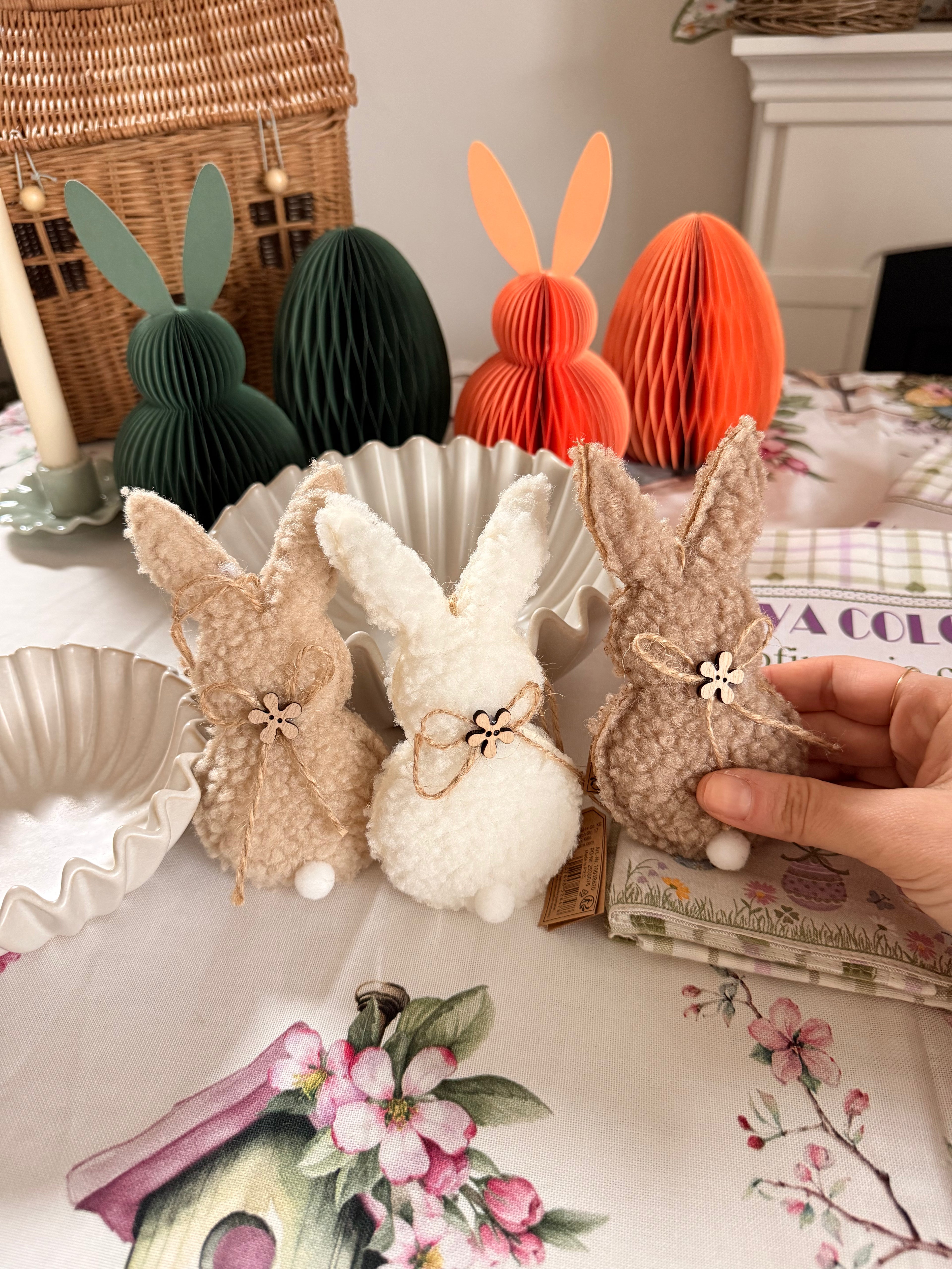 Coniglietti BUNNY morbidosi da appendere - 3 colori