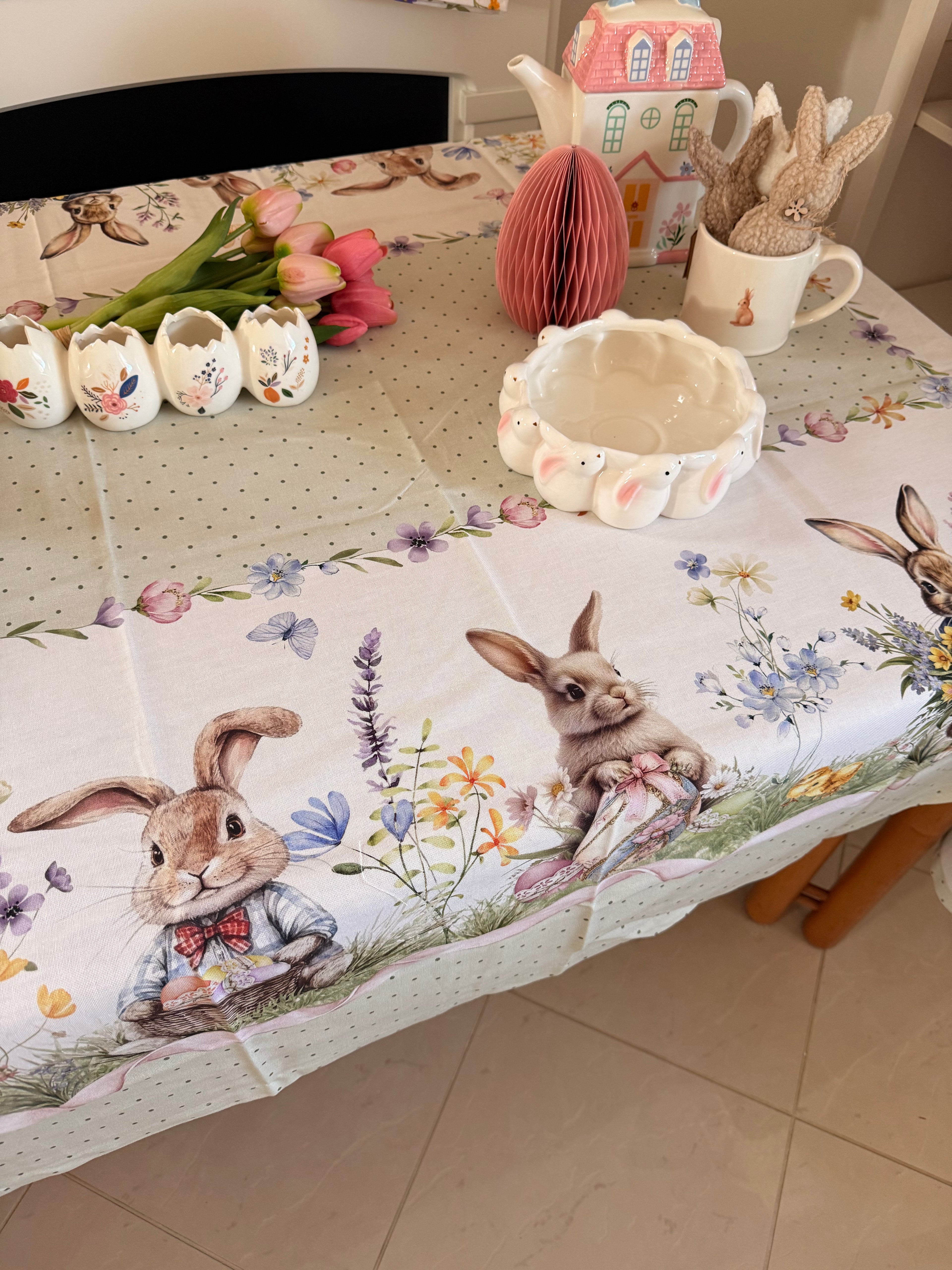 Tovaglia GREEN RABBIT in stampa digitale