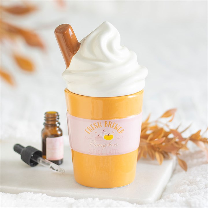 Bruciatore oli profumati / cera di soia PUMPKIN SPICE LATTE PINK