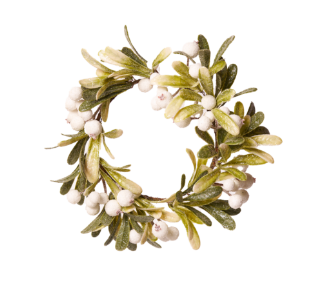 ULTIME! -50% sconto ✨Ghirlanda WHITE BERRIES 25cm diametro