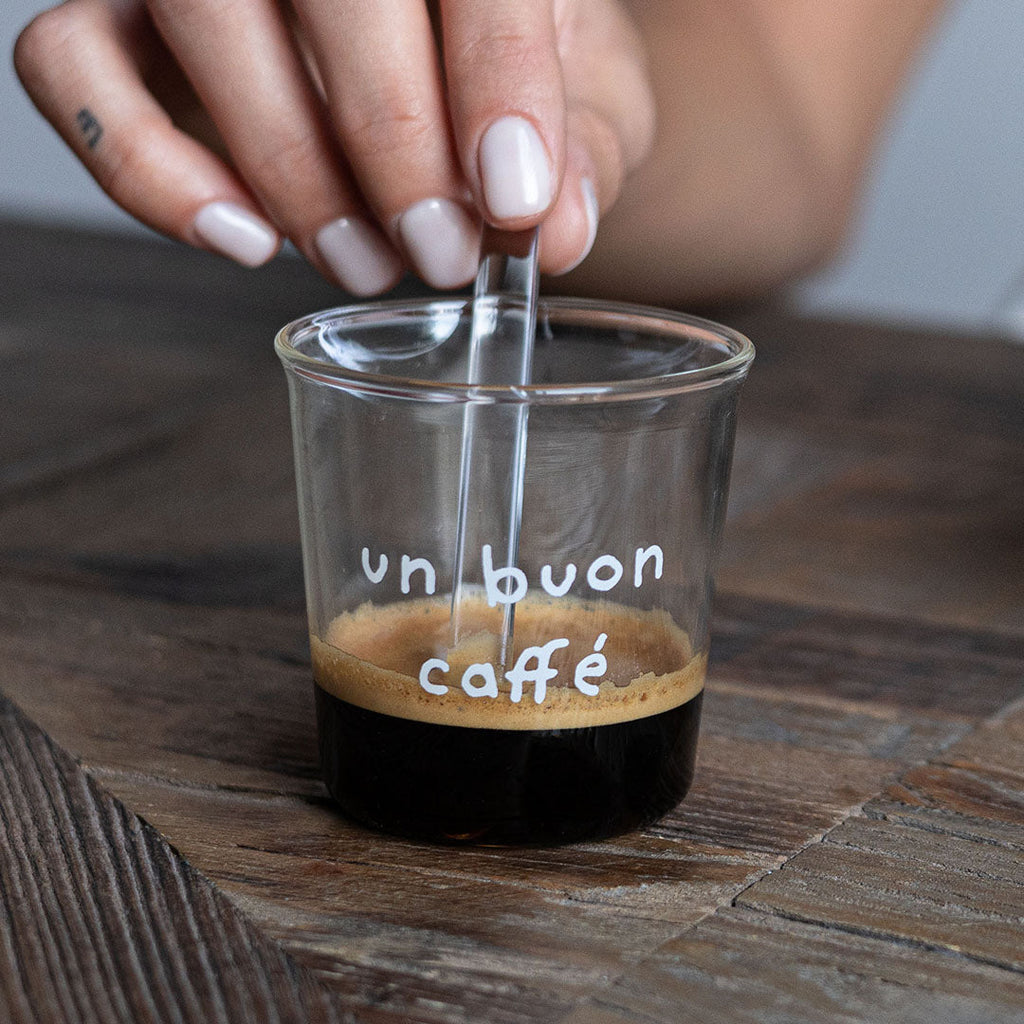 Bicchierini da CAFFE' in vetro borosilicato - 6 varianti
