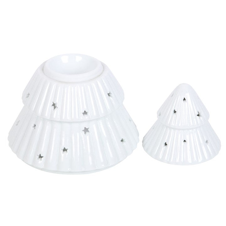 Bruciatore oli profumati / cera di soia WHITE XMAS TREE