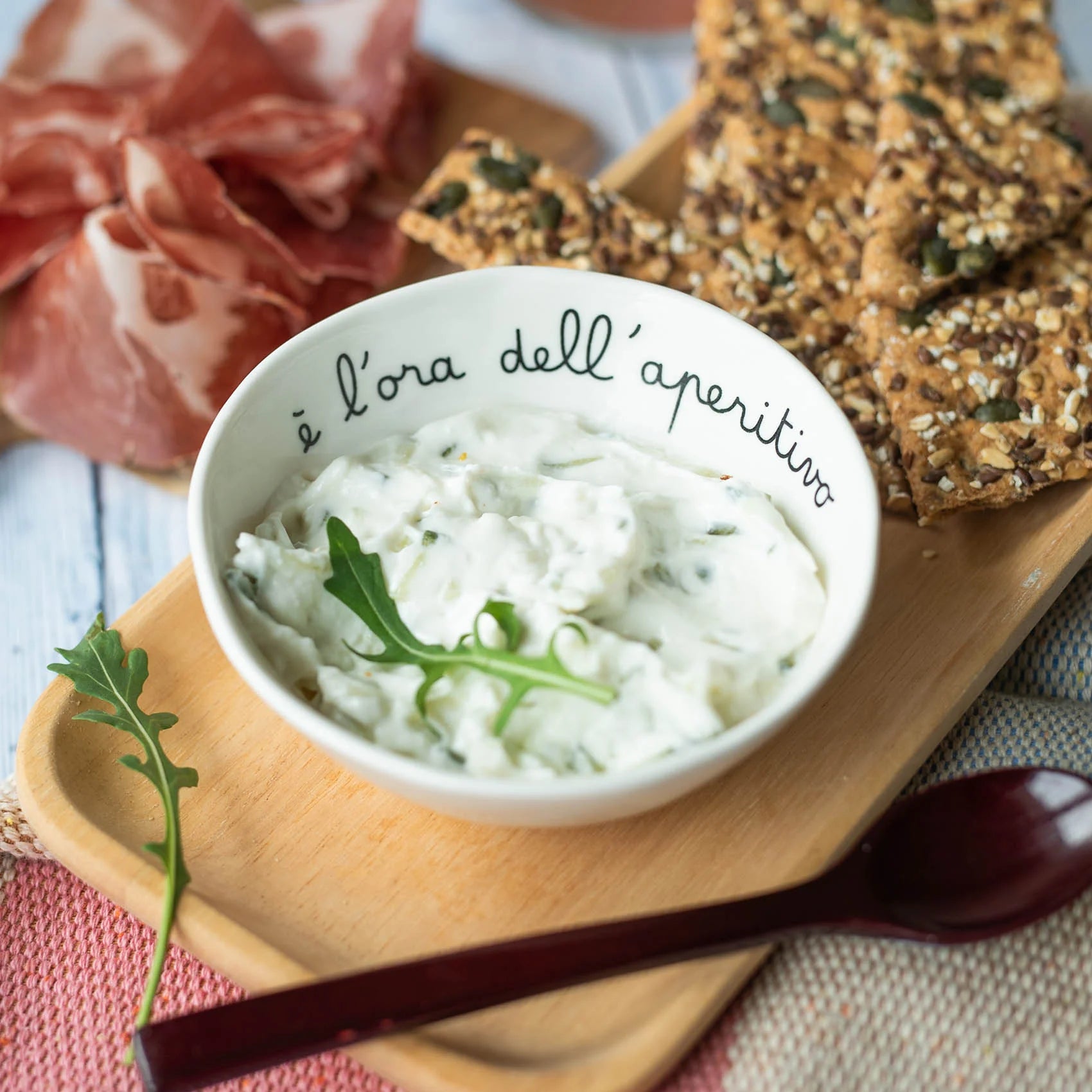 Set 2 coppette E' L'ORA DELL'APERITIVO d12,5 cm (PICCOLE)