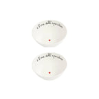 Set 2 coppette E' L'ORA DELL'APERITIVO d12,5 cm (PICCOLE)